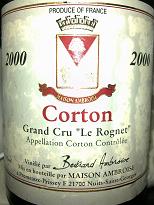 Maison Ambroise Le Rognet Corton Grand Cru 2000