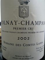 Domaine Des Comtes Lafon Volnay Champans Premier Cru 2002
