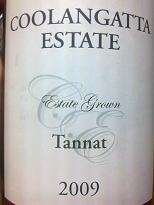 Coolangatta Estate Tannat 2009, Shoalhaven Coast, NSW