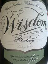 Houghton Wisdom Riesling 2008, Great Western, WA