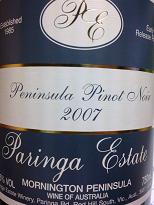 Paringa Estate Peninsula Pinot Noir 2007