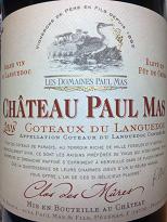 Chateau Paul Mas Clos des Mures 2008, Coteaux Du Languedoc