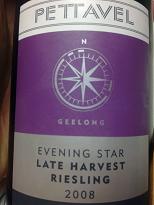 Pettavel Evening Star Late Harvest Riesling 2008, Geelong, VIC