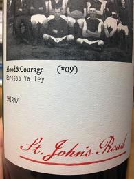 St John's Road Blood & Courage Shiraz 2009, Barossa Valley, SA